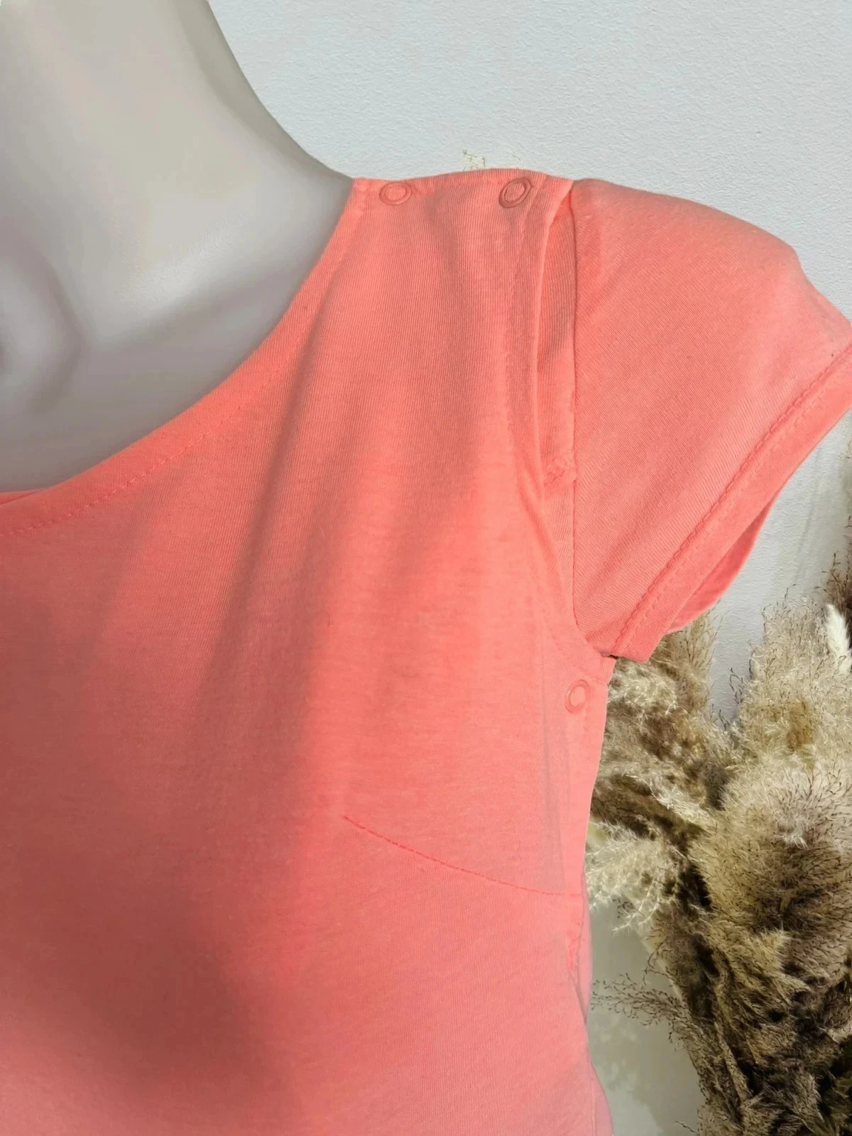 Zorgende T-shirt T36/S fluorescerend koraal – photo 4